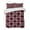 Red, Black, Crimson, variant on Quilts Full Size Bedding Set, Grey Geometric Lightweight Quilted Comforter, Black White Boho Soft Reversible Bedspread Coverlet with Pillow Covers for All Season, 78" x 90"
