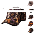 thumbnail image 2 of SAZBJOJN Baseball Cap for Women Men Pumpkin Witch Printed Trucker Hat Gothic Halloween Baseball Cap Fall Holiday Halloween Hats for Daily Wear Color Purple M, 2 of 3