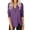 Dark purple, variant on Auburet Women's Casual Long Sleeve Blouses Zipper Tunic V-Neck Button Side T-Shirts Tops