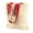 Natural/ Red, variant on Marianne Cotton Canvas Tote Bag, Style 8868