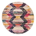 thumbnail image 3 of Unique Loom Vivid Collection Area Rug - Surat (3' 3" Round Multi/Black), 3 of 7