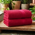 thumbnail image 2 of Ample Decor Hand Towel Set of 2 100% Cotton 18X28 inch - Christmas Red, 2 of 6