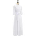 thumbnail image 3 of Church Dress Choir Minister Maxi Dress with Belt Pulpit Liturgical Clergy Cassock Medieval Priest Robe, 3 of 7