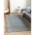 thumbnail image 2 of Unique Loom Narenj Medallion Pattern Design Rug 8' x 10' Rectangle Blue/Tan, 2 of 2