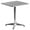 Aluminum, variant on Flash Furniture Mellie 23.5'' Black Square Metal Indoor-Outdoor Table with Base
