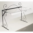 thumbnail image 2 of Cal Mil 710-6 6 ft. Aqua Buffet Sneezeguard Portable Wire-Frame - Black, 2 of 2