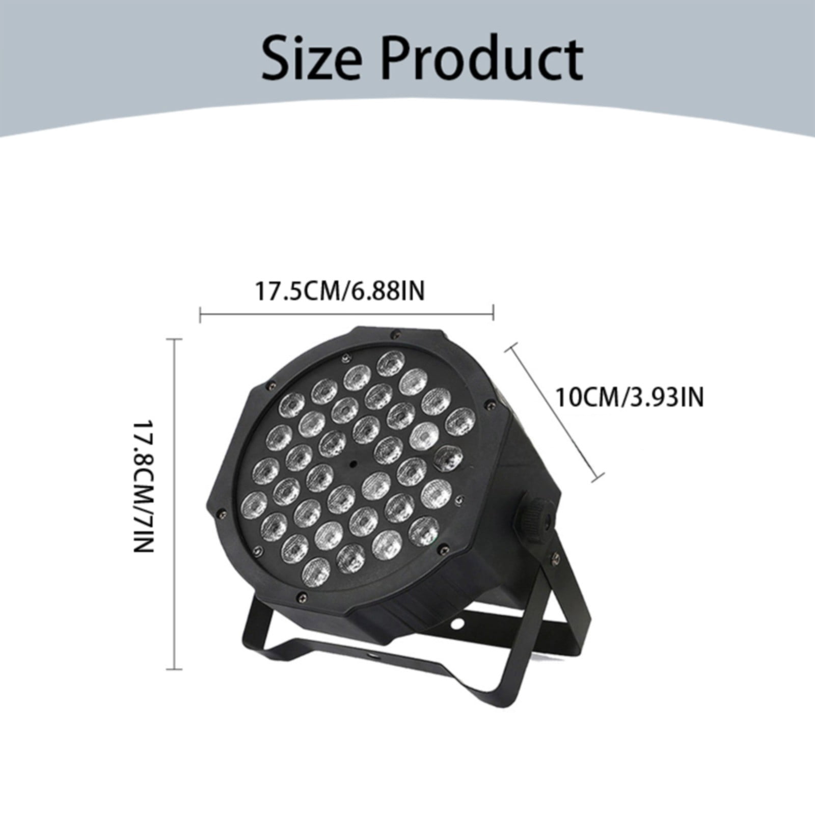 ZMKIAG Powerful Stage Lights, 36 LED beads with 9 Lighting Modes, Remote & DMX Controlled, Easy to Install, for Wedding Birthday Christmas Holiday Music Show Dance Party Stage Lighting