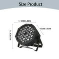 thumbnail image 3 of Stage Lights 36 LED Par Lights Uplights Remote & DMX Controlled Sound Activated Auto Play Uplights For Wedding Birthday Christmas Holiday Music Show Dance Party Stage Lighting, 3 of 9