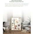 thumbnail image 5 of AVOI Natural OAK Wood Framed Jasmine Flowers Dried Wildflowers Wall Art, Large 16x20 in Warm Colors Artwork Canvas Botanical Wall Art, Modern Boho Home Decor Set of 1 For Bedroom Living Room, 5 of 6