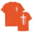 thumbnail image 3 of Boys T Shirts Kids Inspirational Letter Print Crew Neck T Shirt Casual Girls' Tops Orange 12-13 Years, 3 of 3