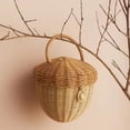 thumbnail image 6 of Creative Woven Bags Acorn-Shaped Rattan  Storage Basket With Lid Organizer Strong Not Easy To Break Hanging Storage Basket Newborn Photo Props Accessories, 6 of 6