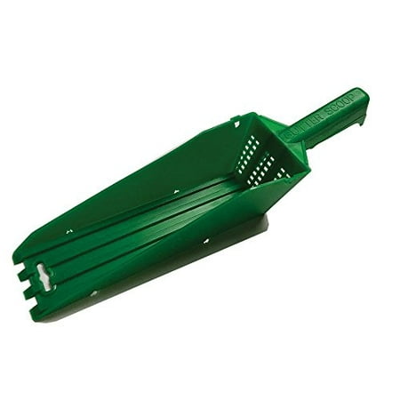 The Wedge Gutter Cleaning Scoop - Water Exits Thru The Grid So You Only Pick Up Debris and (Best Way To Pick Up Leaves)