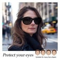 thumbnail image 5 of TINHAO Polarized Fit Over Glasses Sunglasses for Women UV Protection, Trendy Oversized Cat Eye Sunglasses for Driving Riding, 5 of 7