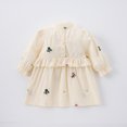 thumbnail image 3 of Ropa de primavera de estilo Retro para chico, vestido de princesa de manga larga con bordado de flores y cuello con volantes, vestido para bebé de 0 a 6 años, 3 of 6