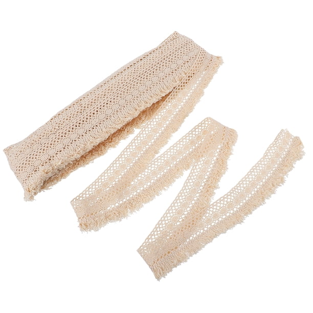 GOOHOCHY Borlas de algodón con flecos de encaje para manualidades de costura