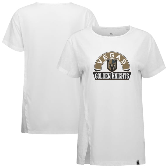 Women's Levelwear  White Vegas Golden Knights Influx Banner Arch T-Shirt