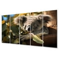 thumbnail image 2 of Designart "Koala Haven Australia painting II" Animals Metal Wall Decor Set, 2 of 5