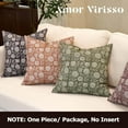 thumbnail image 6 of sasyxdc Floral Pillow Covers 20x20 Throw Pillow Covers Vintage Block Print Pillow Cover Neutral Couch Pillows for Living Room Farmhouse Decorative Accent Sofa Pillows  Dusty Green, 6 of 8
