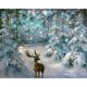 thumbnail image 1 of 5D bricolaje diamante pintado cuadrado diamante nieve cervatillo (ZQF2416) Likrtyny Arte deco, 1 of 9