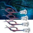 thumbnail image 4 of Pre-wired Round Leds Dual Color Led Waterproof Round Leds Round Led Led Indicator 4 Sets PreWired Round LEDs Waterproof Metal 2Color Indicator Common Cathod 12mm 1224VRed And Blue, 4 of 8