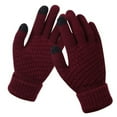 thumbnail image 2 of D GROEE 1 Pair Lightweight Running Gloves Warm Gloves Mittens Knitted Women Men Gloves Cycling Bike Sports Compression Gloves for Autumn Winter, 2 of 8