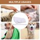 thumbnail image 3 of de Baño del Perro con Capucha Perro de Secado Abrigo Perro Albornoz Súper Absorbente Perro Perro Toalla de Secado Toallas de Baño Toallas para Mascotas B, 3 of 6