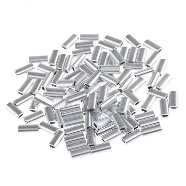 Manguitos de pesca Strade Fareast Limited 100 piezas de Aluminio 1,5 mm