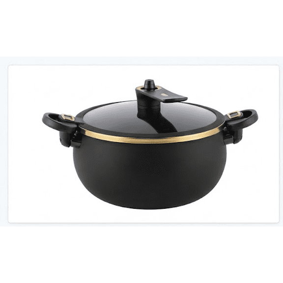 Micro Pressure Cooker, 5 L Non Stick Microwave Kitchenware Versatile Stock Pot with Lid