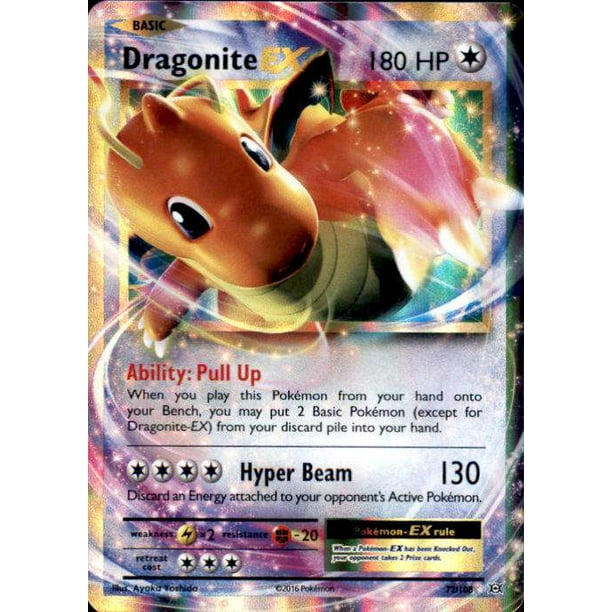 Pokemon Evolutions Dragonite-EX #72 - Walmart.com - Walmart.com