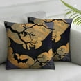 thumbnail image 3 of Acheng Halloween Pillow Covers Halloween Night Moon and Tree Art Print with Black Animal Bat Decorative Throw Pillow Covers Square Pillowcase Outdoor Cushion Cover  24x24in, 3 of 7