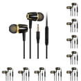 thumbnail image 1 of Methold Auricular con cable In-Ear Reducción de ruido Portátil Correr Video TV Smartphone Tablet Auricular con conector de 3,5 mm Negro + Oro Negro+Oro 10piezas, 1 of 6