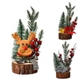 thumbnail image 4 of Kearding Mini árbol de Navidad Artificial, de árbol de Navidad, decoración de árbol brillante, decoración de , adorno de Navidad, Type2 NO2, 4 of 6