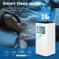 thumbnail image 6 of Costway Portable Air Conditioner 6000 BTU (10000BTU ASHRAE) 4-in-1 AC with Cool Fan Humidifier Sleep Mode, 6 of 12