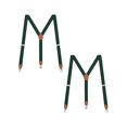 thumbnail image 1 of Buyless Fashion Bretelles d'Extrémité en Cuir, Lot de 2, pour Hommes - Sangles Élastiques Réglables de 48 Pouces, 1 Pouces - Forme en Y, 1 of 7