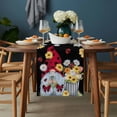 thumbnail image 2 of Black Gnomes Daisy Table Runner - 60 Inch Long, Kitchen Dining Table Runner Dresser Scarves, Pastoral Country Garden Floral Farmhouse Decor for Coffee Tables Wedding Party Banquet, 2 of 8