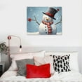 thumbnail image 4 of Nawypu  Christmas Snowman Winter Decorations Artwork Print on Canvas, Christmas Theme Wall Art Decorations for Home Living Room Decor, 4 of 4