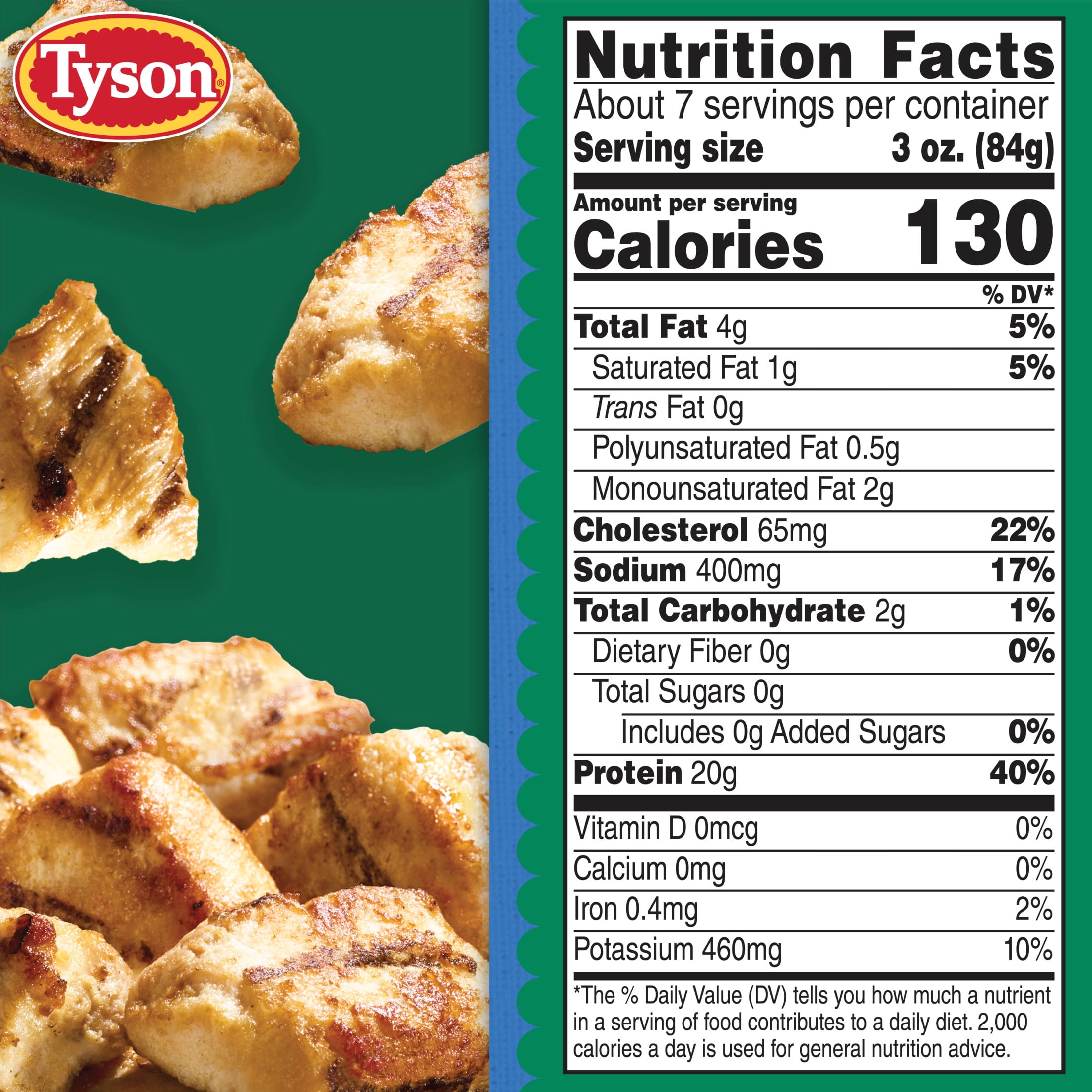 Tyson Grilled Boneless Chicken Bites, 20 oz, (Frozen, Fully Cooked)