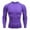 Purple, variant on Men's Long Sleeve Compression Shirt, Thermal Athletic Base Layer for Running, Gym & Workout, [Color], [Size]