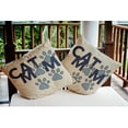 thumbnail image 3 of 18" x 18" Simply Daisy Cat Mom Indoor/Outdoor Pillow, Dusty Smoke Blue Qty 1, 3 of 6