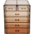 thumbnail image 6 of Sorbus Cosmetics Makeup and Jewelry Big Storage Case Display - Stylish Vanity, Bathroom Case (4 Large, 2 Small Drawers, Bronze Glow), 6 of 7