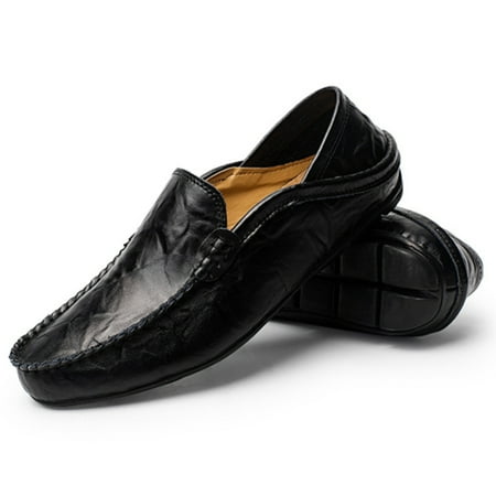 

Men Leather Shoes Soft Breathable Wear-resistant Anti-slip Male Casual Shoes 44