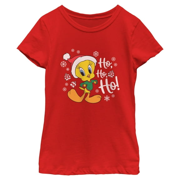 Girls Looney Tunes Ho ho ho! Tweety T Shirt