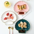 thumbnail image 5 of for Shell Shaped Dumpling Plate with Vinegar Plate Ceramic Plate Breakfast Plate Used for Restaurants Kitchens and Other Places Baby Shower Wedding Party Tableware, 5 of 16