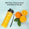 thumbnail image 3 of La Reveuse Smoothies Blender Personal Size 300 Watts with 18 oz BPA-free Portable Travel Sports Bottle (Light Blue), 3 of 10