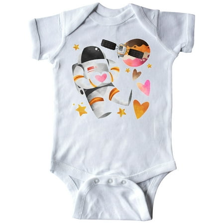 

Inktastic Astronaut Valentine Outer Space Hearts Gift Baby Boy or Baby Girl Bodysuit