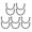 Black, variant on Gongc Skateboard Deck Guards Longboard Protector Bumper Strip Wall Mount (5 Pairs)