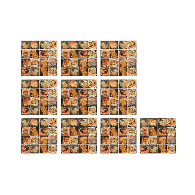 10Pc Crystal Tile Stickers DIY Kitchen Bathroom Decoration Self-Adhesive Wall Stickers Ceramic Tile Stickers