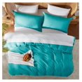 thumbnail image 5 of Teal Duvet Cover Full Size - Soft Double Brushed Full Size Duvet Cover Set, 3 Piece, with Button Closure, 1 Duvet Cover 80x90 inches and 2 Pillow Shams, 5 of 9