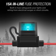 TYPE S - Elevate 2-Light Output Wiring Harness - Wireless Remote or Wired Control Options, Dual Mode Control, Strobe Mode, Universal, 12V