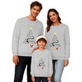 thumbnail image 5 of Rotm Children's Christmas Top Matching Family Christmas Sweatshirts Long Sleeve Couples Xmas Graphic Holiday Pullover Tops Sweater Crew Neck Ugly Shirts Grey,M, 5 of 6